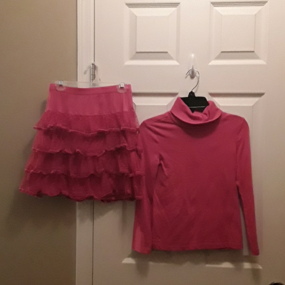 2 piece skirt and shirt set
